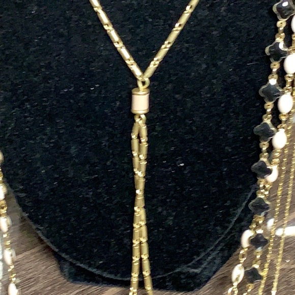 Stella & Dot Gold Toned Terney Layered Necklace - Picture 10 of 15